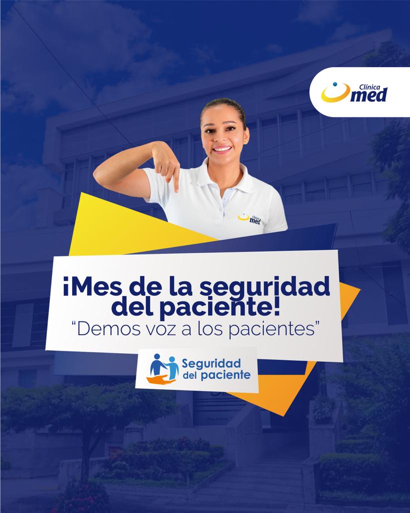 laclinicamed's tweet photo. Este mes, en Clínica Med, celebramos el Mes de la Seguridad del Paciente.
Nos enorgullece poner a los pacientes en el centro de nuestra atención médica. https://t.co/k2uSxCIXGZ