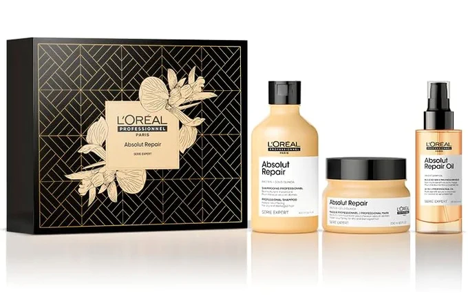 Kit Absolut Repair – Shampoo 300ml + Máscara de tratamento 250g + Absolut Repair Óleo 10 em 1-90ml | L’Oréal Professionnel