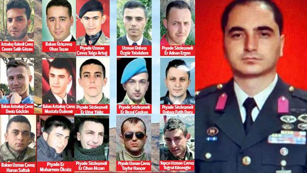 6 Eylül 2015, Dağlıca.. 

Yarbay İlker Çelikcan ve 15 şahidimizin acısı hala taze. Ruhları şad olsun. 

Vatan onlara minnettardır.