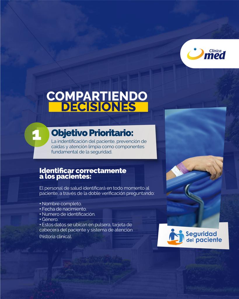 laclinicamed's tweet photo. Este mes, en Clínica Med, celebramos el Mes de la Seguridad del Paciente.
Nos enorgullece poner a los pacientes en el centro de nuestra atención médica. https://t.co/k2uSxCIXGZ