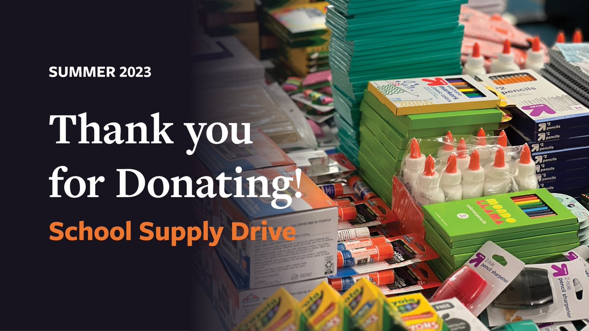 Pencils, crayons, and glue sticks galore! BRIC was proud to collect +2,000 school supplies for the annual @KGWNews / Schoolhouse Supplies (@pencilpete) #SchoolSupplyDrive ✏️

Every donation ensures the students and teachers in our community start the school year off STRONG!