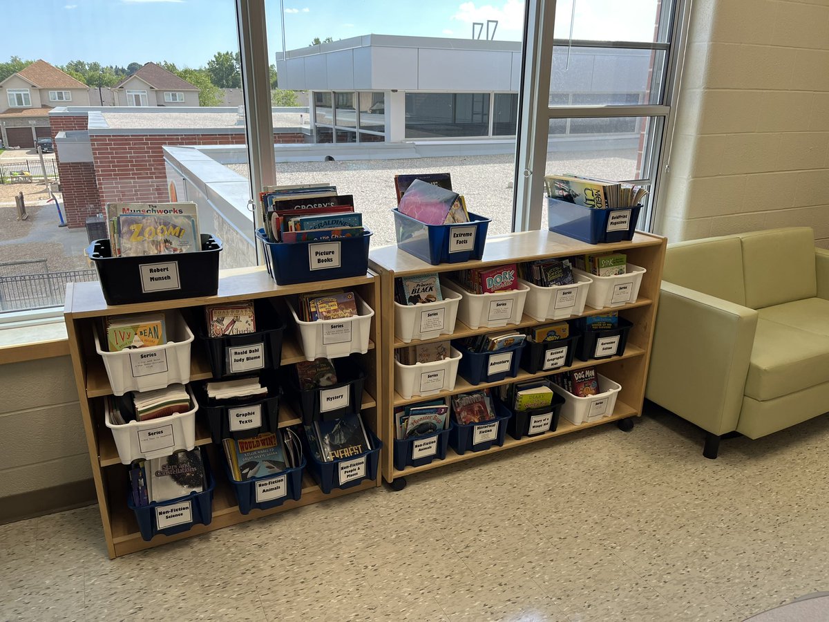 Revamped classroom library is ready to go! 📚<a href="/cedarhollowps/">Cedar Hollow</a>