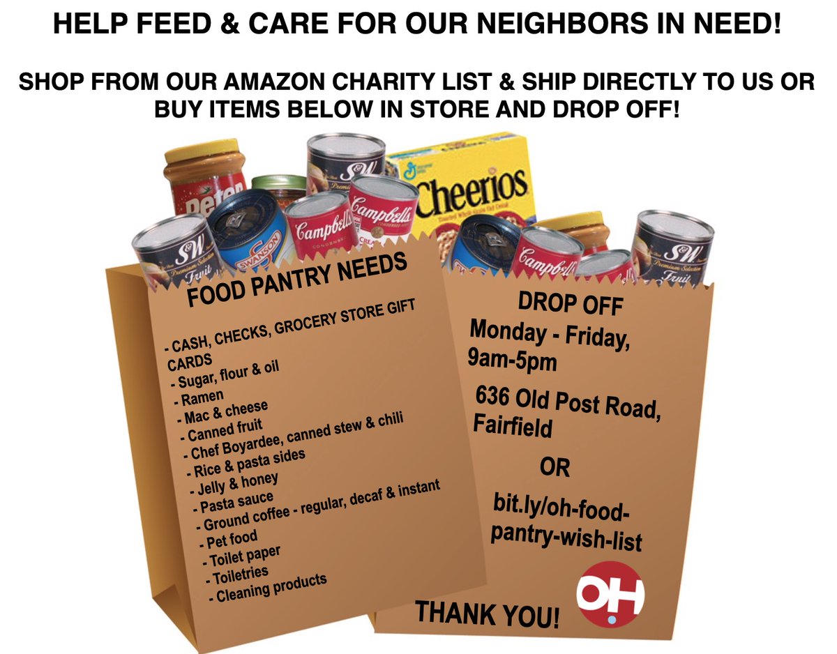 Back to school is here which means lots of hungry kids at home after school! Help us stock our shelves. Wish list here: operationhopect.org/help-us-stock-…