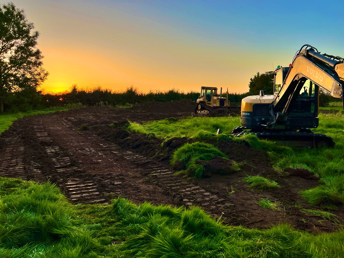 As the sun sets on another beautiful day, I’ve started creating my latest #nature reserve in #Lincolnshire, to add to the patchwork quilt of habitats that I’ve created for #wildlife throughout the UK, over the last 18 years. ☀️ #WildflowerMeadow #NatureReserve