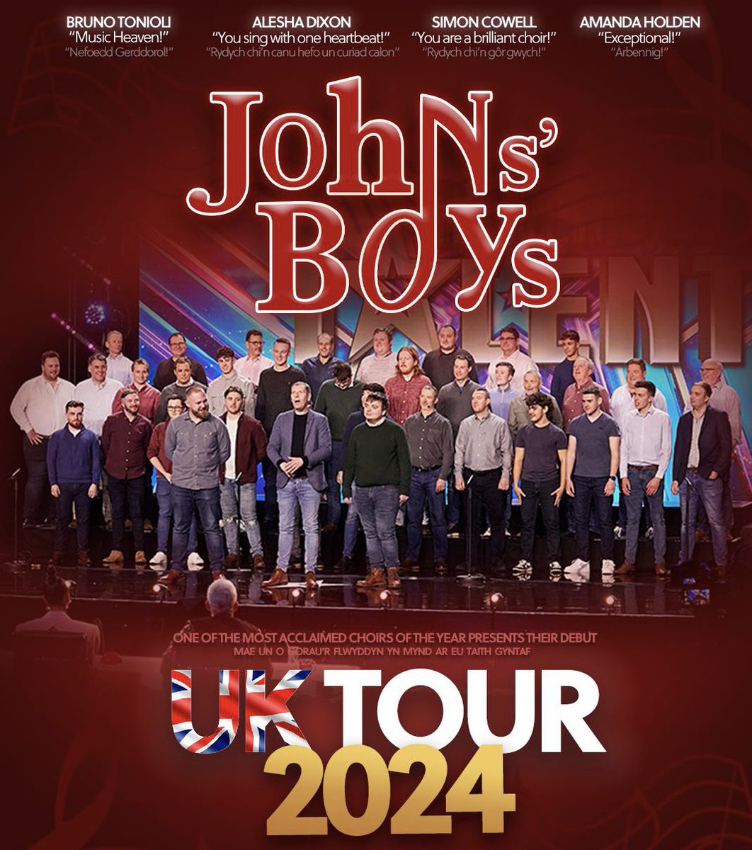 MaleJohns's tweet photo. 🚨 CYHOEDDIAD CYFFROUS! 🚨

We're EXTREMELY excited to announce that we're all going on a CONCERT TOUR! 🇬🇧

Come see us at... 🥁

🗓️ JANUARY 20 2024 - CHELTENHAM TOWN HALL

🗓️ JANUARY 27 2024 - NEW BRIGHTON FLORAL PAVILION 

Buy your tickets NOW! 👇

🌟 https://t.co/9xqJJ1gN2u ⭐️ https://t.co/ryMdGZ6oB7