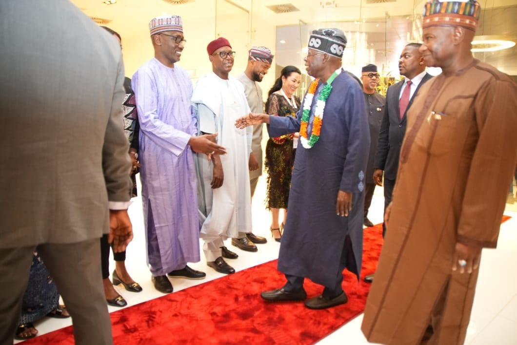 torty_mercy's tweet photo. Tinubu arrives India for the G-20 Summit and he’s being welcomed by the people he traveled with. https://t.co/gnSvDZBfsD