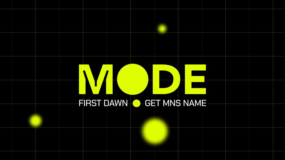 modenetwork's tweet photo. Mode 🟡 First Dawn - Get MNS Name

Dive into a world where innovation meets discovery.

As we journey deeper into onchain tasks, your next step is to secure your MNS name.

You have until 11th September, 23:59 UTC 🗓

Choose your name wisely ❯❯ https://t.co/ESpAglFSJn https://t.co/eVdVeDLcXu