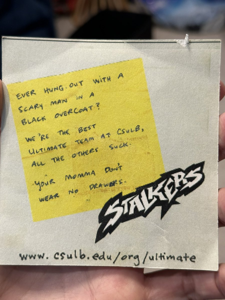 dsmeltzer's tweet photo. I know there was a name change a few years ago, but thought I’d give a shout out to @csulbultimate #boriswantsyou https://t.co/1Vuzt19COE