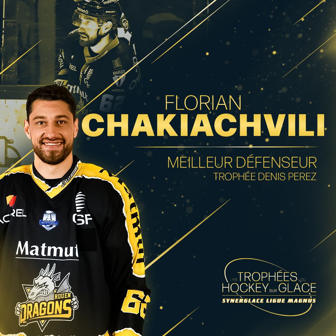 🏆 𝙏𝙧𝙤𝙥𝙝𝙚́𝙚𝙨 𝙎𝙮𝙣𝙚𝙧𝙜𝙡𝙖𝙘𝙚 𝙇𝙞𝙜𝙪𝙚 𝙈𝙖𝙜𝙣𝙪𝙨 𝟐𝟐/𝟐𝟑 🏆

Le trophée Denis Perez (Meilleur défenseur) est attribué à 𝗙𝗹𝗼𝗿𝗶𝗮𝗻 𝗖𝗛𝗔𝗞𝗜𝗔𝗖𝗛𝗩𝗜𝗟𝗜 des <a href="/DragonsdeRouen/">Dragons de Rouen</a> ✨

#TropheesSLM