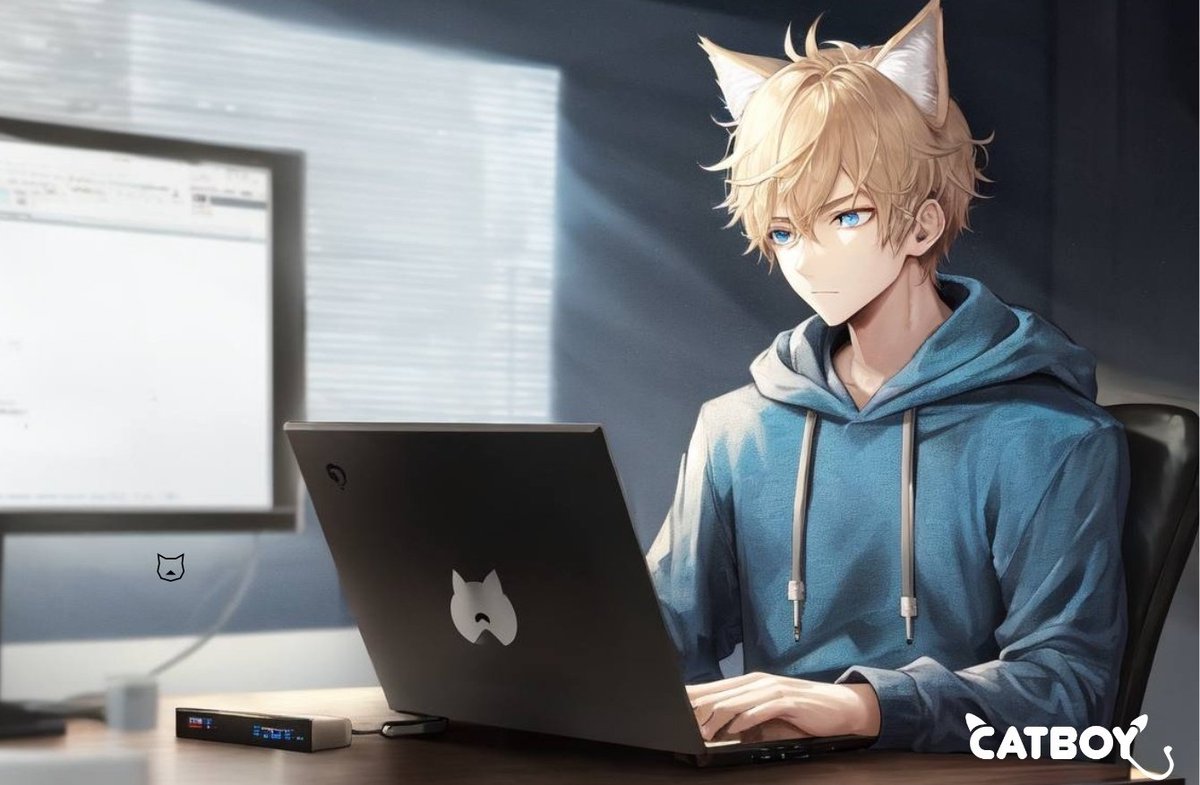 LegacyOnBNB's tweet photo. What's Haru up to? 👀🕵️♂️What secrets lie within this realm of development? Only time will tell! He's deep behind the screens.. 💻 #HaruCodesInSilence #Catboy #MysteriousDev https://t.co/NfRAewHF2w