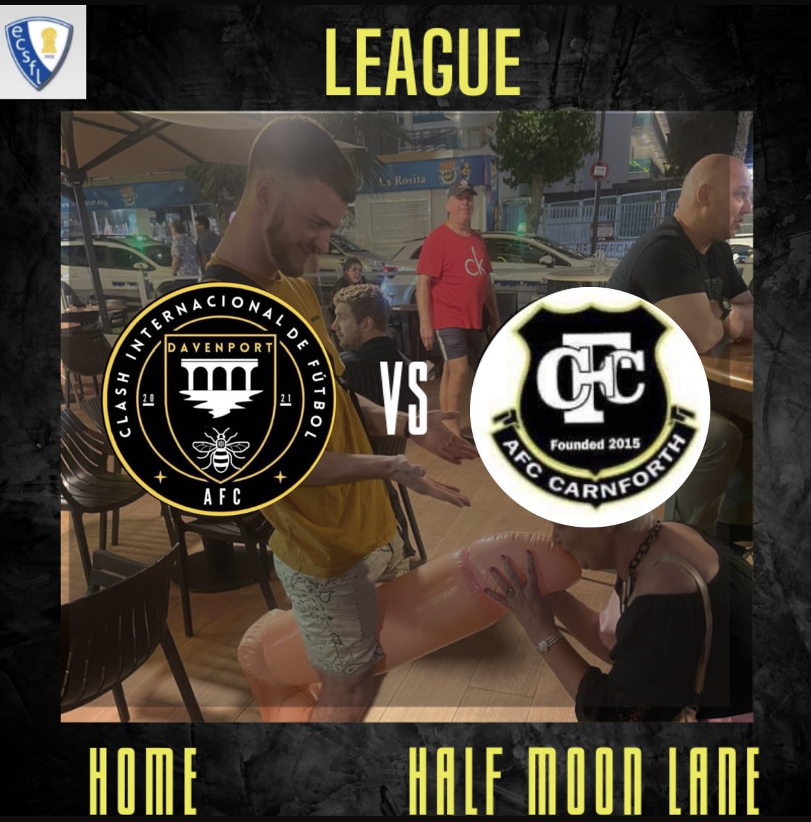 Davenport St Anthony’s A.F.C (@davenport_afc) on Twitter photo Thursday Nights at half moon🟡⚫️ 2 balls down and still no kits we’re straight back into it against <a href="/AFCCarnforth/">AFC (C)arnforth 🏆</a> ! 🟡⚫️
🆚 AFC Carnforth
🏟 HALF MOON LANE
🗓 Thursday 7th September
🕑 6pm
🏆 League Thursday Nights at half moon🟡⚫️ 2 balls down and still no kits we’re straight back into it against <a href="/AFCCarnforth/">AFC (C)arnforth 🏆</a> ! 🟡⚫️
🆚 AFC Carnforth
🏟 HALF MOON LANE
🗓 Thursday 7th September
🕑 6pm
🏆 League