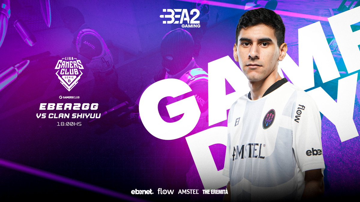 EBEA2 (@ebea2gg) on Twitter photo #CSGO | JUEGA E2G
Segundo partido por fase de grupos en #SerieB de <a href="/GamersClubCSes/">Gamers Club Counter-Strike ES</a> ante los chicos de #ClanShiyuu.
Vivilo en vivo por nuestro canal de twitch!
18hs twitch.tv/ebea2gg 📺
#Ebenet #Flowesparavos #Amstel #EremitaGaming #CSGO | JUEGA E2G
Segundo partido por fase de grupos en #SerieB de <a href="/GamersClubCSes/">Gamers Club Counter-Strike ES</a> ante los chicos de #ClanShiyuu.
Vivilo en vivo por nuestro canal de twitch!
18hs twitch.tv/ebea2gg 📺
#Ebenet #Flowesparavos #Amstel #EremitaGaming
