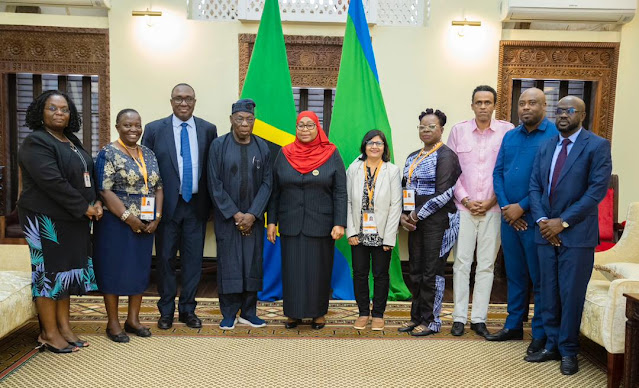 IITA was honored to have presidential audience by Her Excellency Dr. Samia Suluhu Hassan, president of United Republic of Tanzania at State House. IITA delegation was led by the Former President of Federal Republic of Nigeria and IITA Ambassador, Chief Obasanjo. @IITA_CGIAR