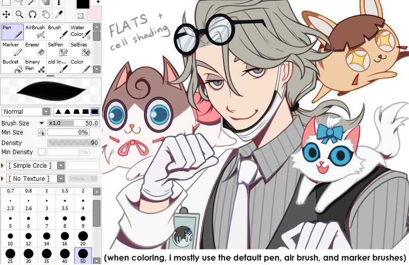 updated brush settings for cc anon and anyone else who may be wondering/interested too🐱💕