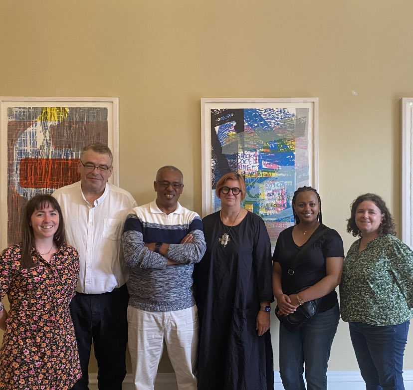 Delighted to attend a collaboration planning meeting with our President, ⁦<a href="/ResearchArtsUL/">Faculty of Arts, Humanities & Social Sciences @UL</a>⁩ and our #erasmusplus partners Selamawit and Ezra from the Yared School of Music, Addis Ababa University (AAU) ⁦<a href="/ULGlobal/">UL Global</a>⁩ #erasmus #internationalisation
