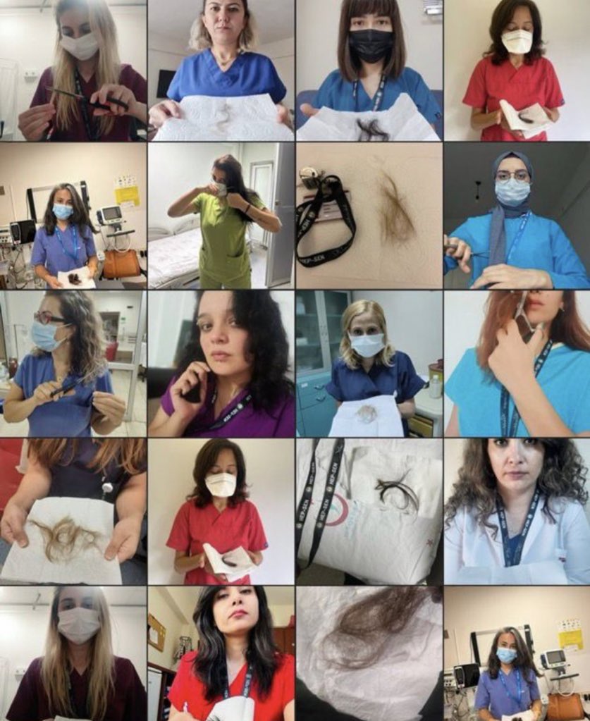 Doktor,hemşire ,ebe ,tekniker ,eczacı,diyetisyen,psikolog,patolog ,odyolog 
tüm kadın sağlık camiası bu eyleme destek vermesi gerekiyor #saçımıntelinedokunma