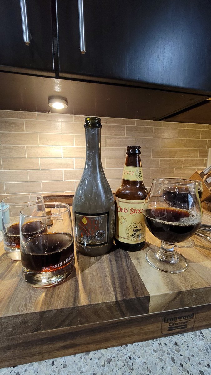 BREWERY of the Week:

North Coast Brewing Co
California

NC provides a wide array of styles. Pictured below is their classic old ale called Old Stock (small bottle). Next to it is the same beer aged in Cognac barrels.

#SomethingsBrewing 

#barrelaging #craftbeer #CNFTCommunity