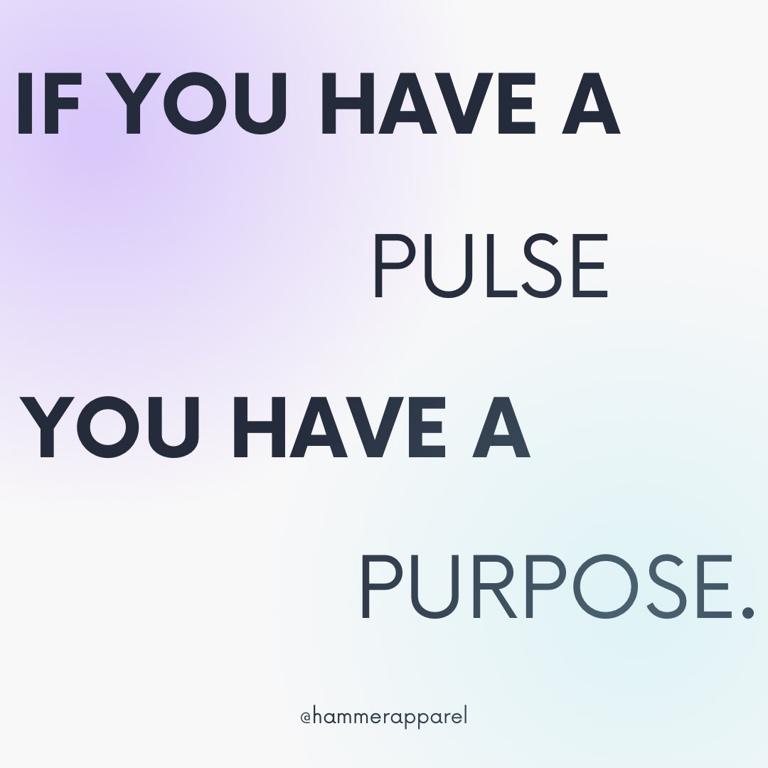 ApparelHammer's tweet photo. You are alive for a reason. We all contribute to the world in our own unique way. Embrace your existence on this earth, and strive to find and fulfill your purpose in life✨ 

#MotivationalMonday #WeDoThingsDifferently #SuicidePreventionMonth https://t.co/EtVqaAr2JR