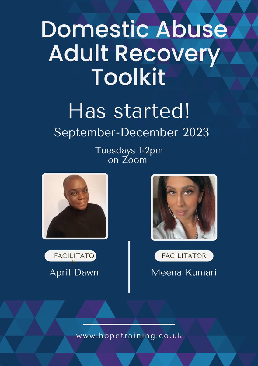 @AprilsDawnLive Thank you April for a great week 1 with the wonderful women from Black &amp; Racialised Communities who have signed up to the Adult Domestic Abuse Recovery Toolkit - what a great day! 

Thank you @SuePenna1 🙌🏾