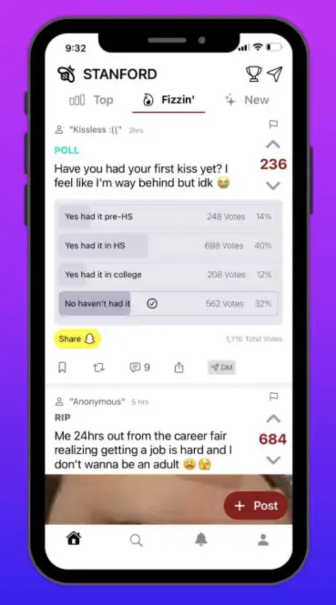 founders/vc's too quickly dismiss startup ideas that have been tried and failed because they underestimate timing and execution

for example, Fizz is an anonymous social media platform for college students, and although the description could be applied to YikYak and a dozen other