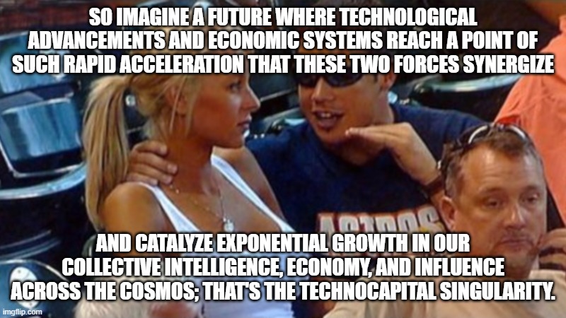 When they ask about the future, and you hit them with a cosmic vision! 🚀🌌 #TechnocapitalSingularity #CosmicAwakening