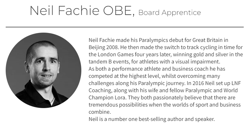 MBH_Corporation's tweet photo. Our #boardapprentice programme is a knowledge exchange. @neilfachie gains valuable board experience and we gain the fantastic input of a World Champion. The correlation between #business & #sport is transferable – targets, competitors to name a few. -Victoria Sylvester - CEO MBH. https://t.co/RTTv0ZhrPG
