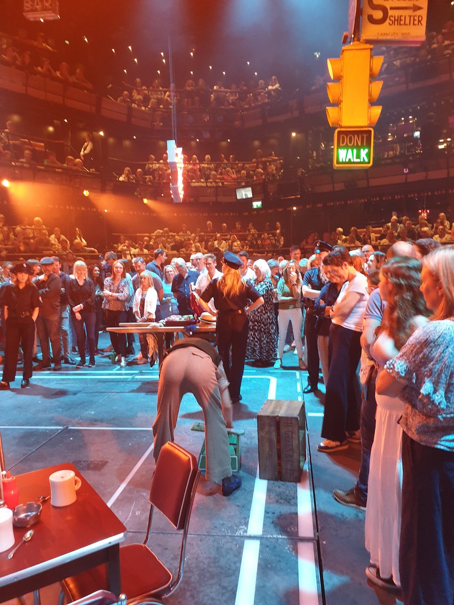 Ralph_is_Happy's tweet photo. 7th show (Sat) was 3rd and final visit of the week to @_bridgetheatre  to see #GuysAndDolls.  Each performance moved around to get different perspectives of the scenes. Cannot wait to return again in a few months time 🤗 

What a simply wonderful show 👏 😊😊 https://t.co/2BAOpMbc6X