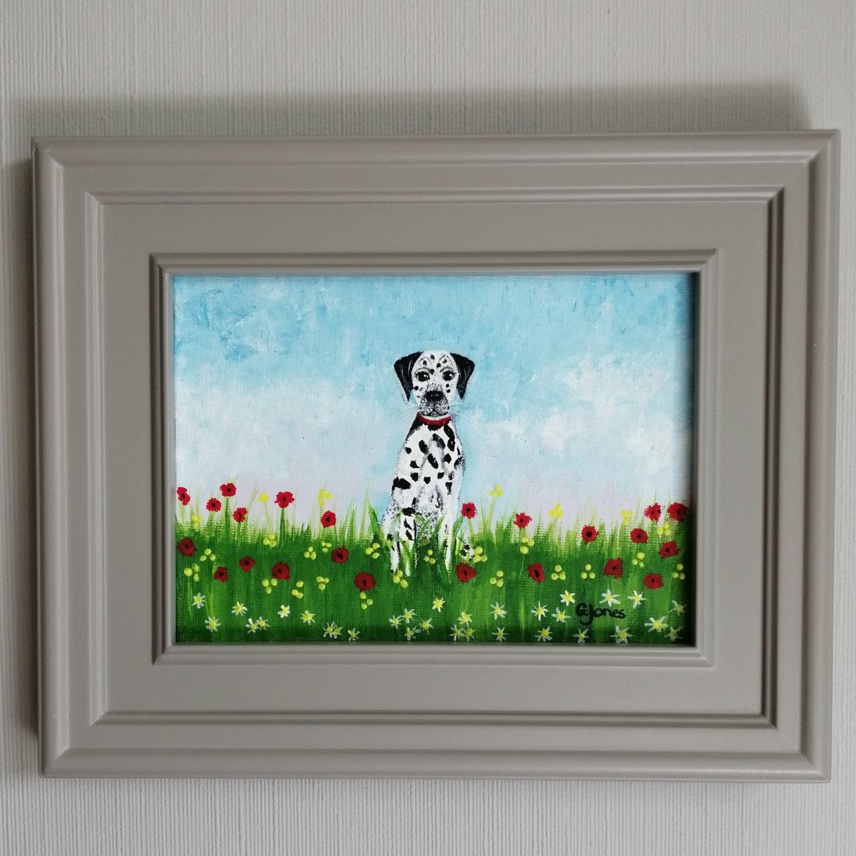 I have lots of smaller artworks available on my website. This cutie Dalmatian is just one of a variety of items. There are also prints. Check them out on my website gillianjonesart.com
#affordableart #painting #art #lifespassion #artist