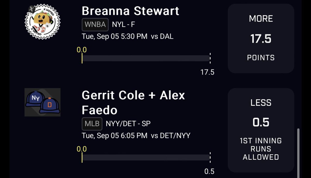 Blohgambles's tweet photo. Tail at your own risk 🚨🚨🚨

We’re team Breanna Stewart today 🏀 

I’d recommend betting light on these picks 

#GambingTwitter #GamblingCommunity #GamblingOnline #GamblingTwiiter #MLB #MLBPicks #PrizePicks #prizepickslocks #WNBA #WNBAPicks https://t.co/9bd18vrAL3