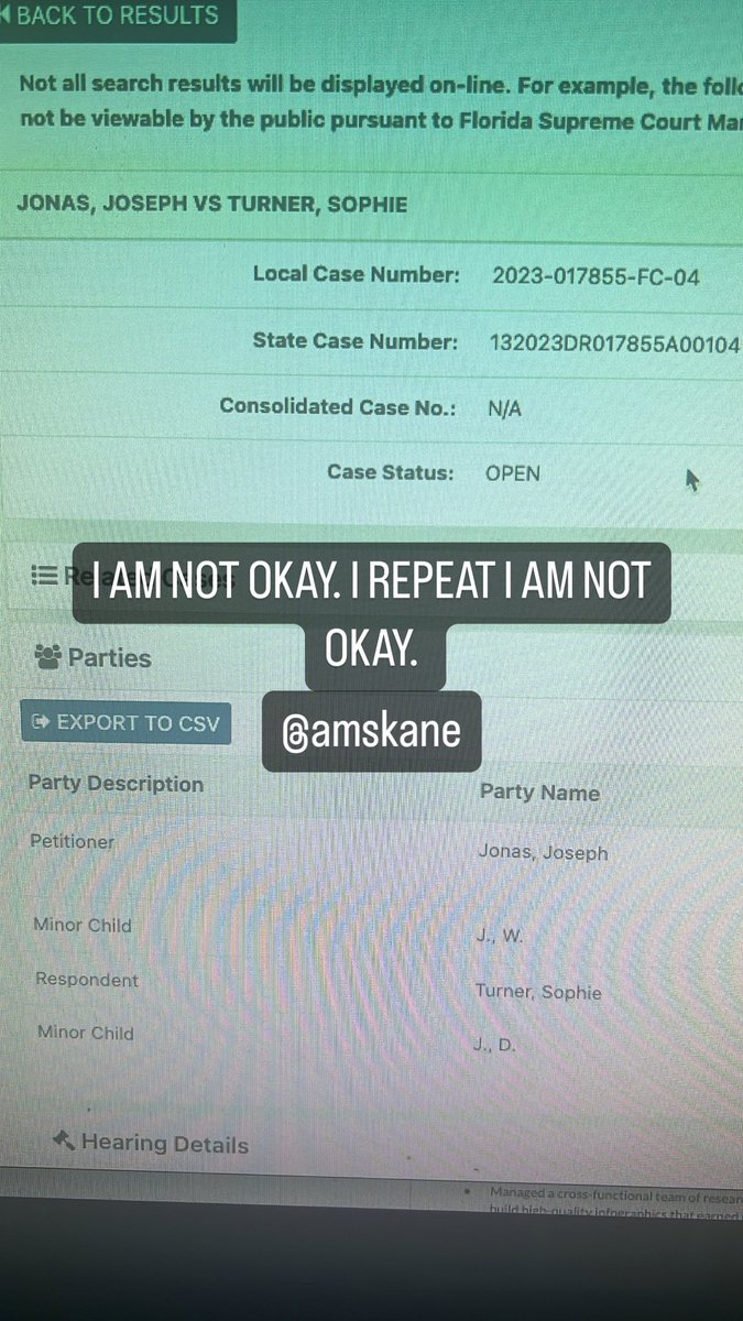 I am not okay. <a href="/joejonas/">J O E  J O N A S</a> and Sophie are splitting up and I’m losing all hope for love. Found the court documents myself because I couldn’t believe the tabloids 😩😩