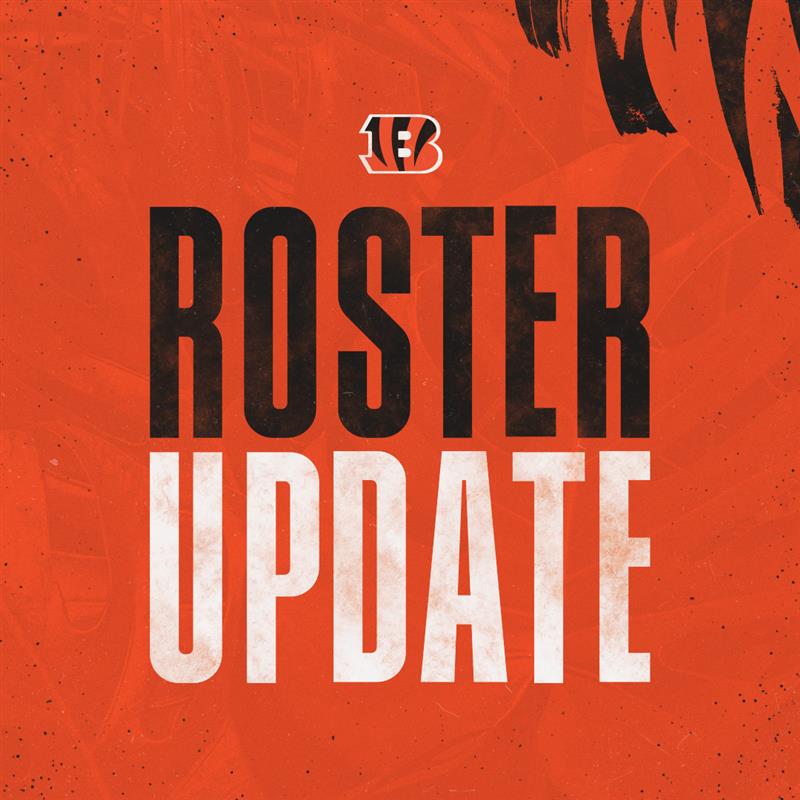 Bengals's tweet photo. We have signed TE Zach Gentry and DE Garrett Nelson to the practice squad.