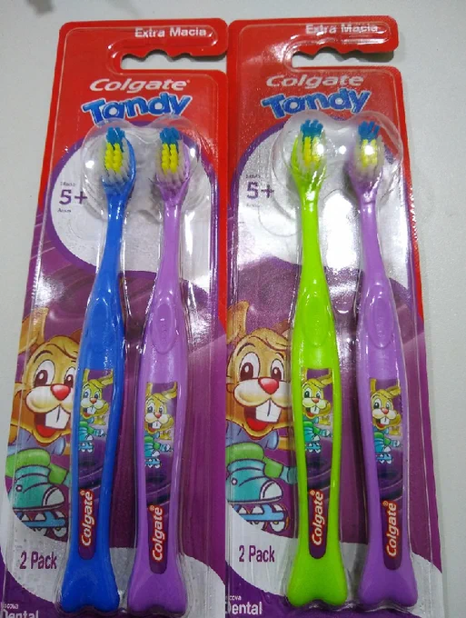 Colgate Escova Dental Tandy 2 Unidades, Cores Sortidos