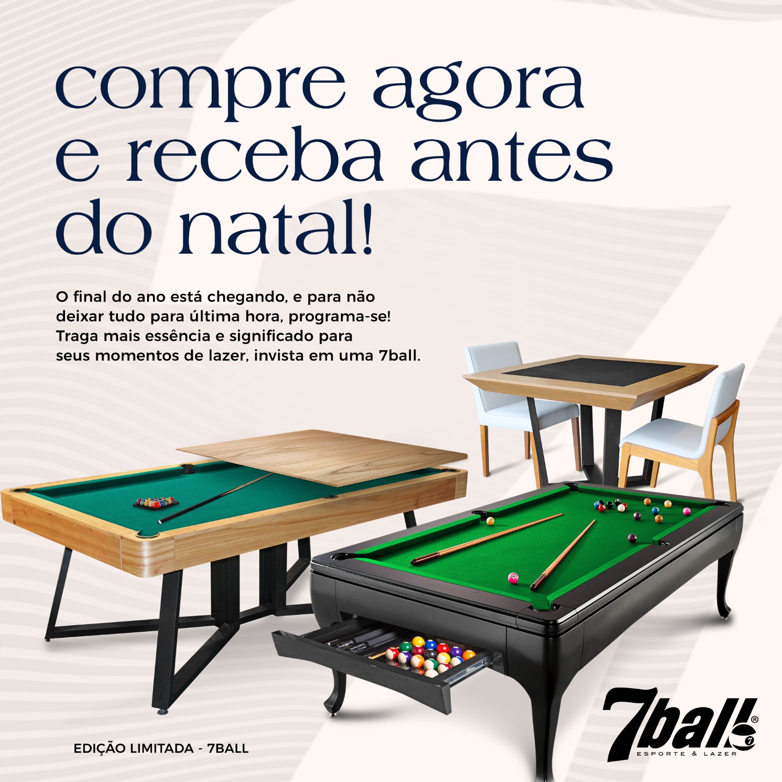 TAMPO DE TÊNIS DE MESA FULL BLACK - 7ball