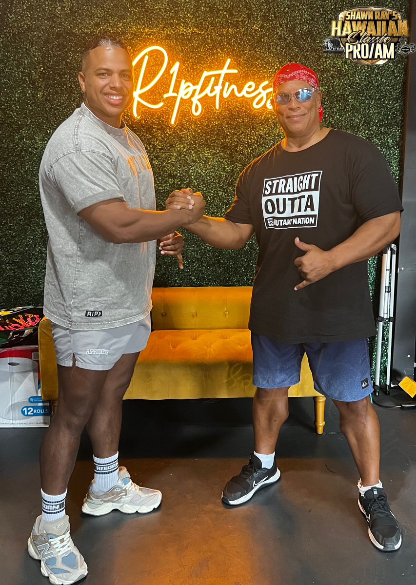sugarshawnray's tweet photo. SRHC-
Welcome back R1P Fitness Saturday, November 18th to the Pro-Am Shawn Ray Hawaiian Classic!
Come get your workout on!
R1P Fitness Gym
94-111 Leokane St #150A, Waipahu, HI 96797
Register to compete:
https://t.co/lZrG3isNcx
@MUTANTNATION 
@NPCNewsOnline 
@r1pfitness https://t.co/dPHRfr9ZzU