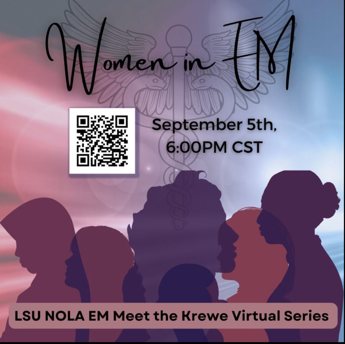 Who run the world…? Girls! 🗣️ Quick reminder that we are continuing our Meet the Krewe series TONIGHT at 6:00 PM CST. Come chat with some of our amazing women in EM ☺️ shorturl.at/cruB6