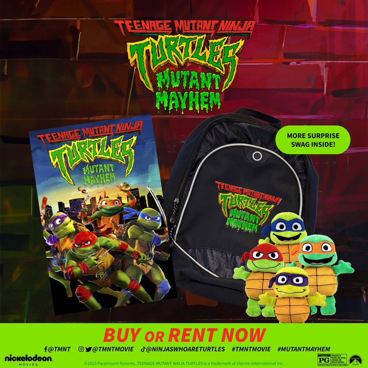 CinemaBible (@cinemabible) on Twitter photo 🚨FREE MOVIE STUFF🚨
We’re giving away a #TMNT swag pack that comes with a digital code for the film & more!
To enter:
-follow <a href="/PostCredPod/">Post Cred Pod</a>
-RT THIS TWEET
From Paramount Home Entertainment, Teenage Mutant Ninja Turtles: Mutant Mayhem is available on PVOD to rent or buy now! 🚨FREE MOVIE STUFF🚨
We’re giving away a #TMNT swag pack that comes with a digital code for the film & more!
To enter:
-follow <a href="/PostCredPod/">Post Cred Pod</a>
-RT THIS TWEET
From Paramount Home Entertainment, Teenage Mutant Ninja Turtles: Mutant Mayhem is available on PVOD to rent or buy now!