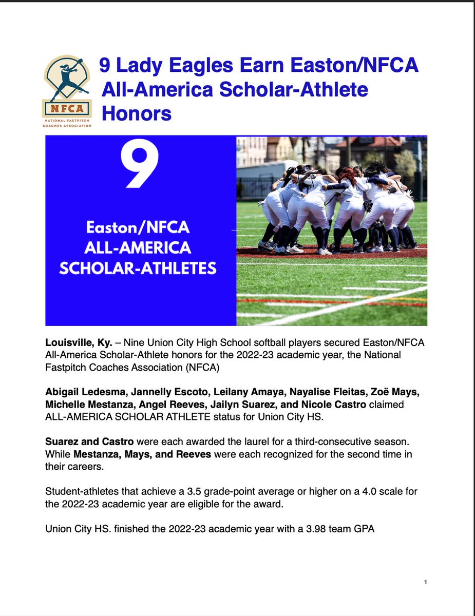 Union City Softball tweet media