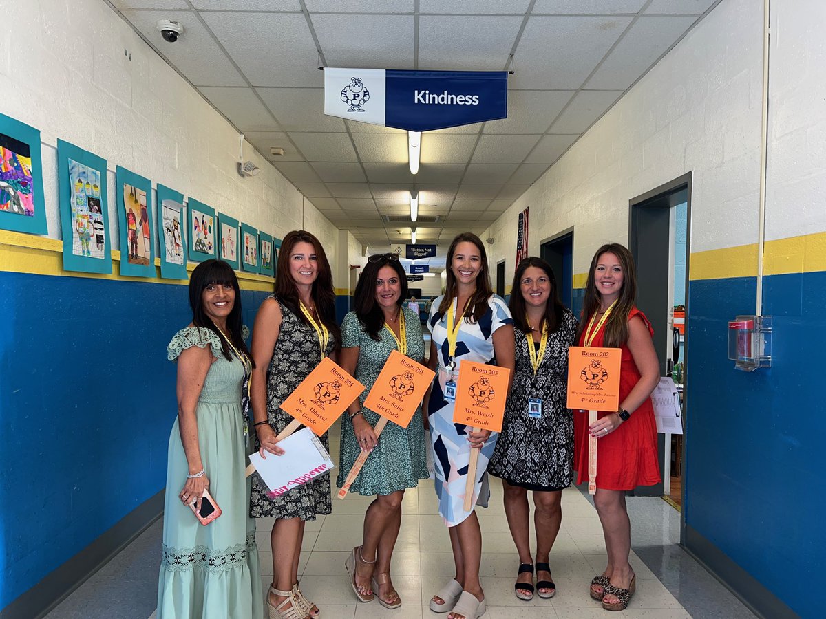 The 4th grade teachers are excited to be back at Polk Street School!📚✏️ We had a wonderful first day! <a href="/polk_street/">Polk Street School</a> #WeAreFranklinSquare