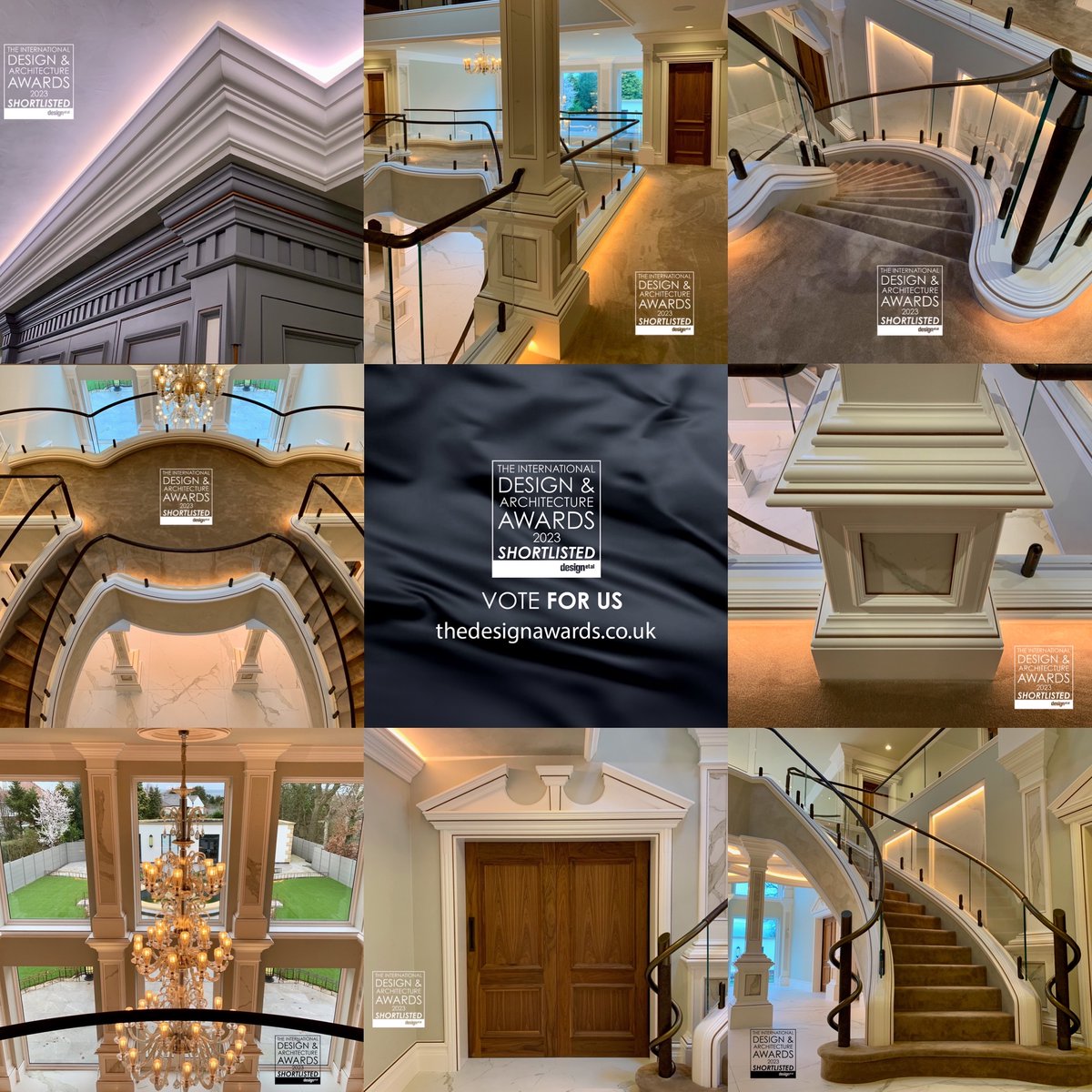 chrisfelldesign's tweet photo. Last Chance to Vote! Voting Closes Wednesday 6th September 12:00pm BST. Please Vote For Us https://t.co/SE5x2n8ocr
Our MV Residence Project shortlisted in 3 categories for the @designetal 2023.
Section 1 Categories: 13. 20. 
Section 2 Categories: 7. https://t.co/X8s5ufe9CM