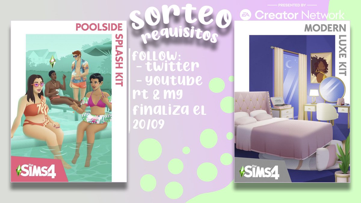 KarlazosV's tweet image. 🚨¡SORTEO LUJO MODERNO &amp;amp; AL AGUA, PATOS!🚨
✨REQUISITOS✨
- Follow en:

youtube.com/Karlazos
- Dar RT &amp;amp; MG a este tweet
- Finaliza el 20/09

(Sorteo MULTIPLATAFORMAS: EA APP, PSN y XBOX)
Gracias a #EACreatorNetwork ❣