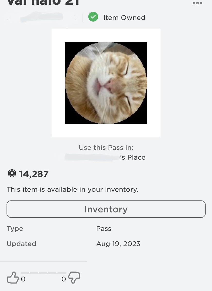 kittnalt's tweet photo. Trades w someone on roblox I went first by buying the gamepass and they gave me the halos right after! (user covered for privacy) https://t.co/0pHjCqWilB