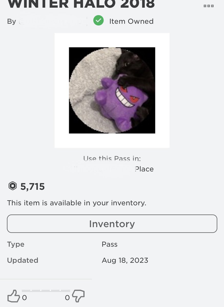 kittnalt's tweet photo. Trades w someone on roblox I went first by buying the gamepass and they gave me the halos right after! (user covered for privacy) https://t.co/0pHjCqWilB