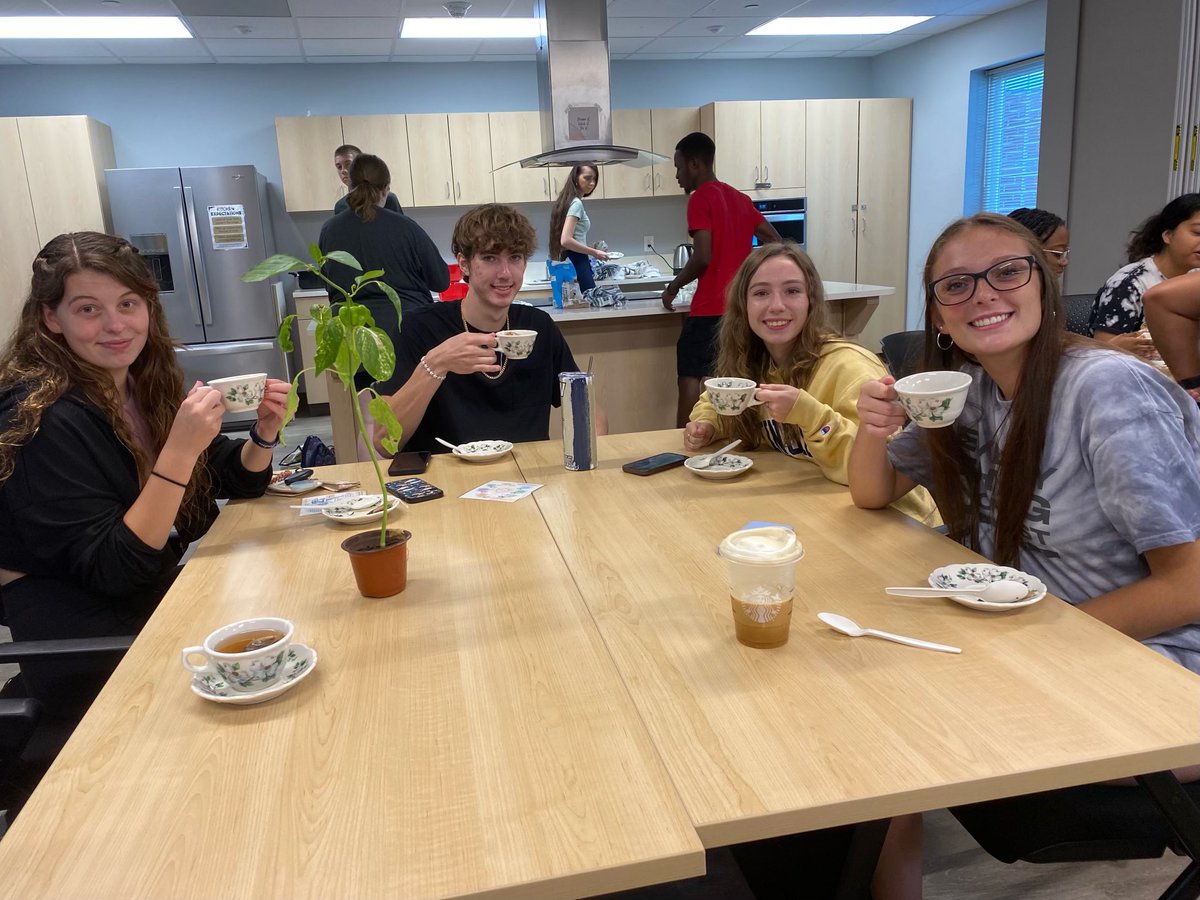 ekslibrary's tweet photo. The Collaborative for the Greater Good (CCG) hosted a tea party using the tea set that used to belong to our namesake, Ethel K. Smith #wingateuniversity https://t.co/rk2QdKk0Jf