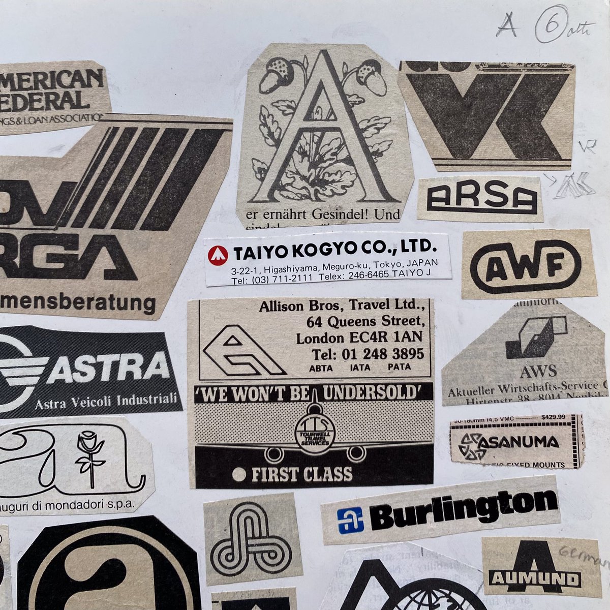 YaziBursa's tweet image. A sign painter’s type catalogue that created by cutting and pasting from various publications throughout his career.

#lettering #signpainter #bursa #typespecimen #signpainting #signwriting