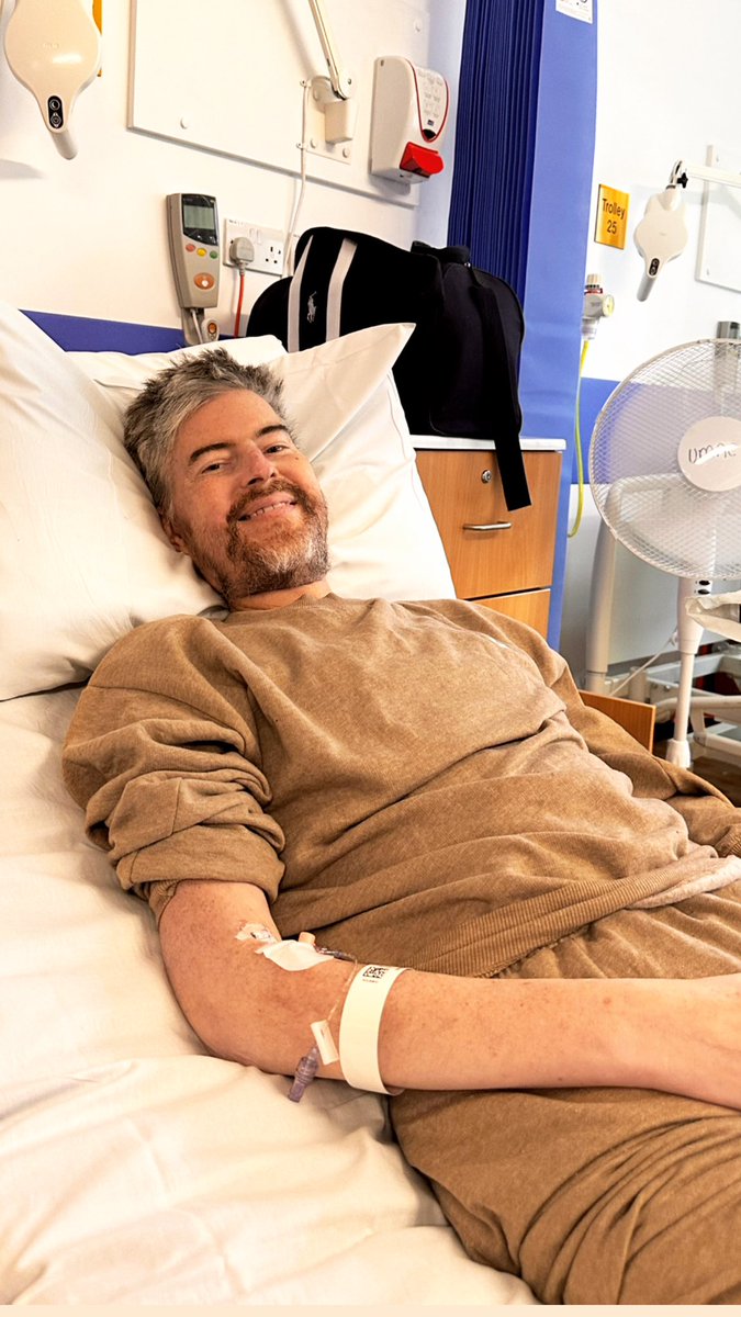 Back in Arrowe Park Hospital unfortunately this time really anaemic. I’m ok but hopefully some TLC and some blood transfusions will have me strong 💪 #bowelcancerawareness ❤️