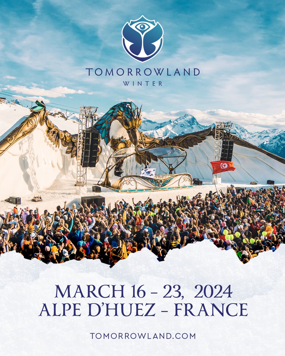 The Electro Side (@theelectroside) on Twitter photo .<a href="/TMLwinter/">Tomorrowland Winter</a> 2024 se llevará a cabo del 16 al 23 de marzo en Alpe d'Huez ❄️🏔️
La venta iniciará el 23 de septiembre con paquetes de 7 días y el 30 de septiembre continuará con paquetes para 4 días y boletos 🥶 .<a href="/TMLwinter/">Tomorrowland Winter</a> 2024 se llevará a cabo del 16 al 23 de marzo en Alpe d'Huez ❄️🏔️
La venta iniciará el 23 de septiembre con paquetes de 7 días y el 30 de septiembre continuará con paquetes para 4 días y boletos 🥶