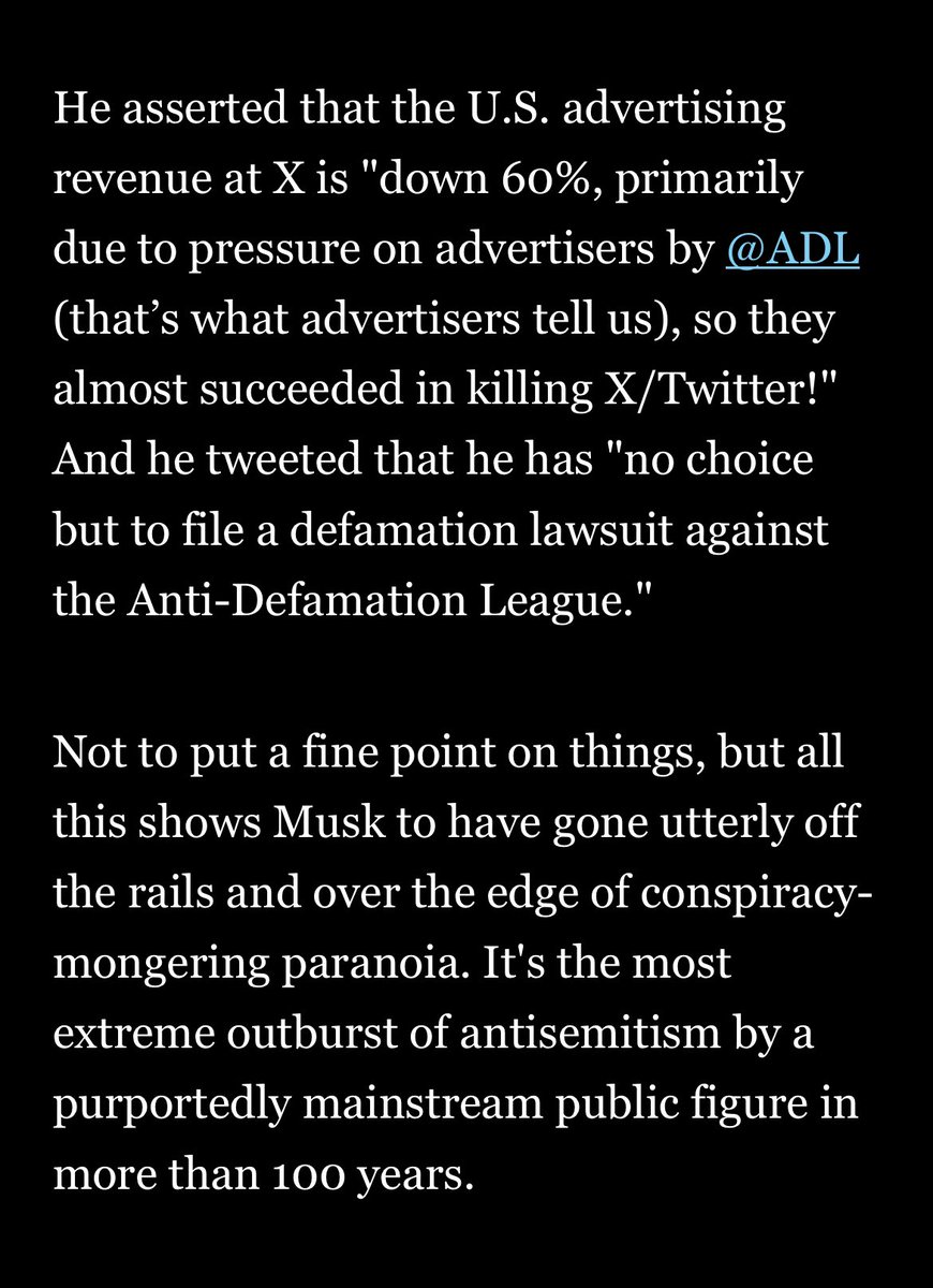 odd_fos's tweet photo. @latimes literally said @elonmusk is worse than hitler for calling out the @ADL …🤔 https://t.co/BoOUPvoxAb