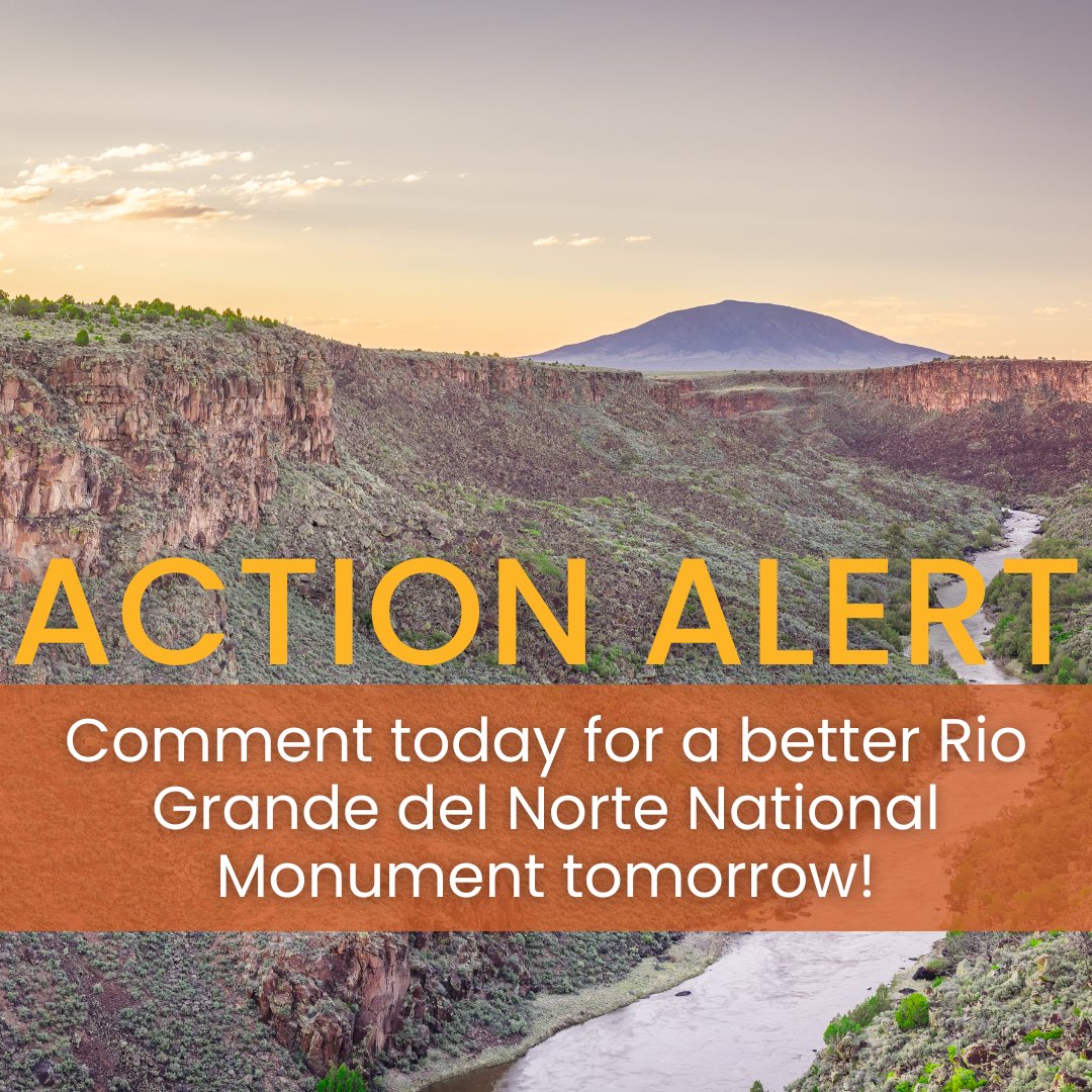 nmwild's tweet photo. New Mexicans, we need you! Rio Grande del Norte National Monument is vital for tourism, cultural heritage, and wildlife. @BLMNational is seeking input on the #RGDN management plan that will help determine the future of this treasured place. Act by 9/20: https://t.co/y0X7aEwTKP https://t.co/K0LPPfm9Vf