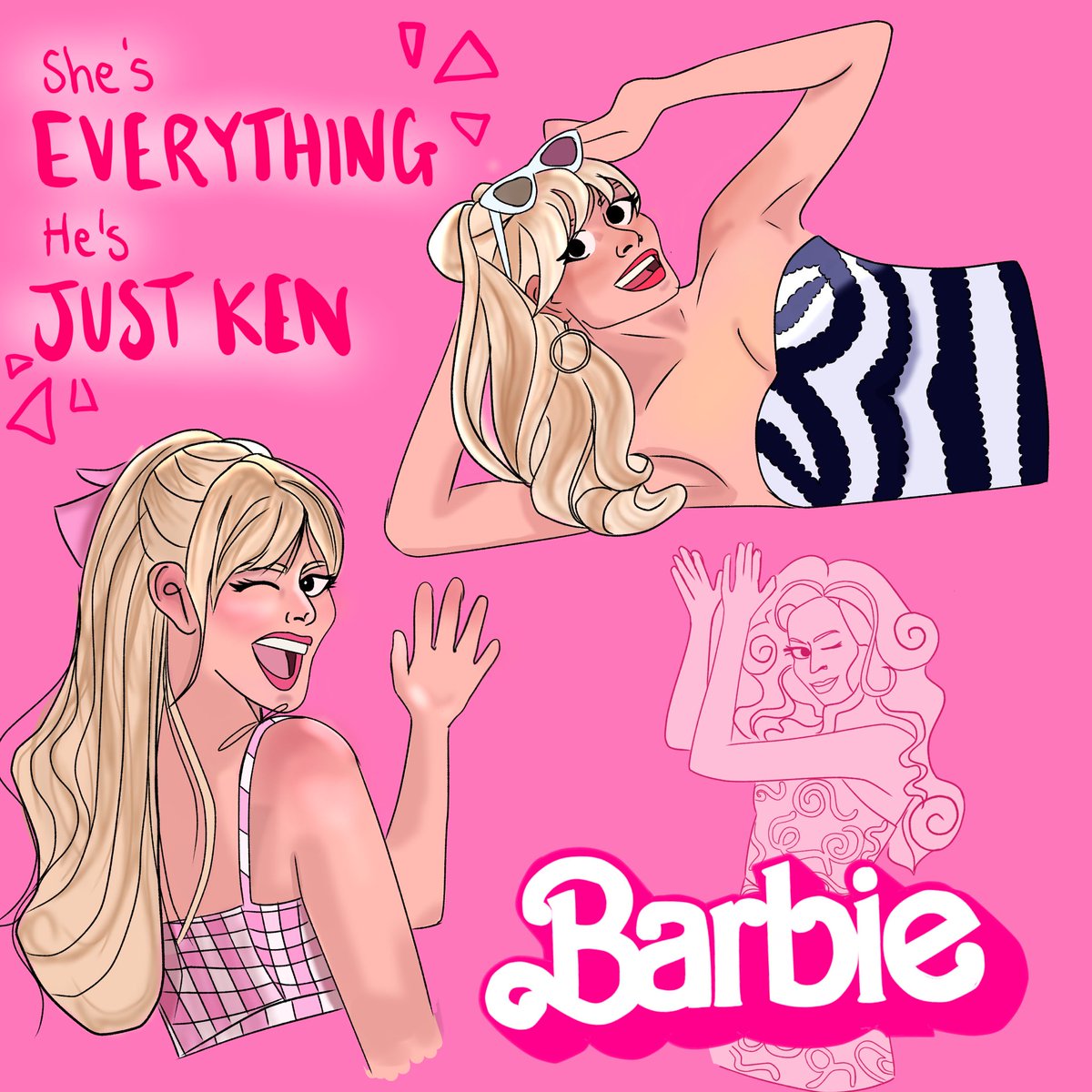 dasher_draws's tweet photo. This barbie is learning to render! 

(The part of me that wanted to finish this won as it would have made me sad to see it unfinished)

Also not me artposting for the first time after having Twitter for like a month https://t.co/WGmSboRl9W