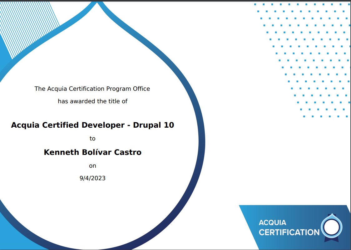 keboca's tweet photo. Acquia Certified Developer - Drupal 10
https://t.co/gH7CaEQh9d https://t.co/ORqoyBgkN4